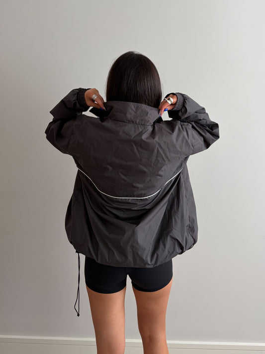 Vintage Charcoal Fila Track Jacket