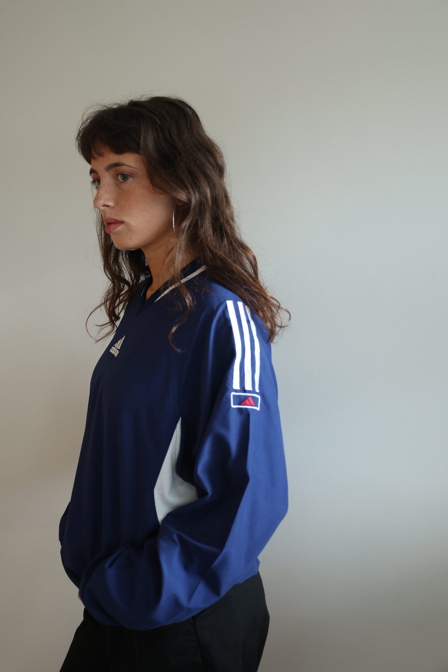 Adidas V neck Track Top
