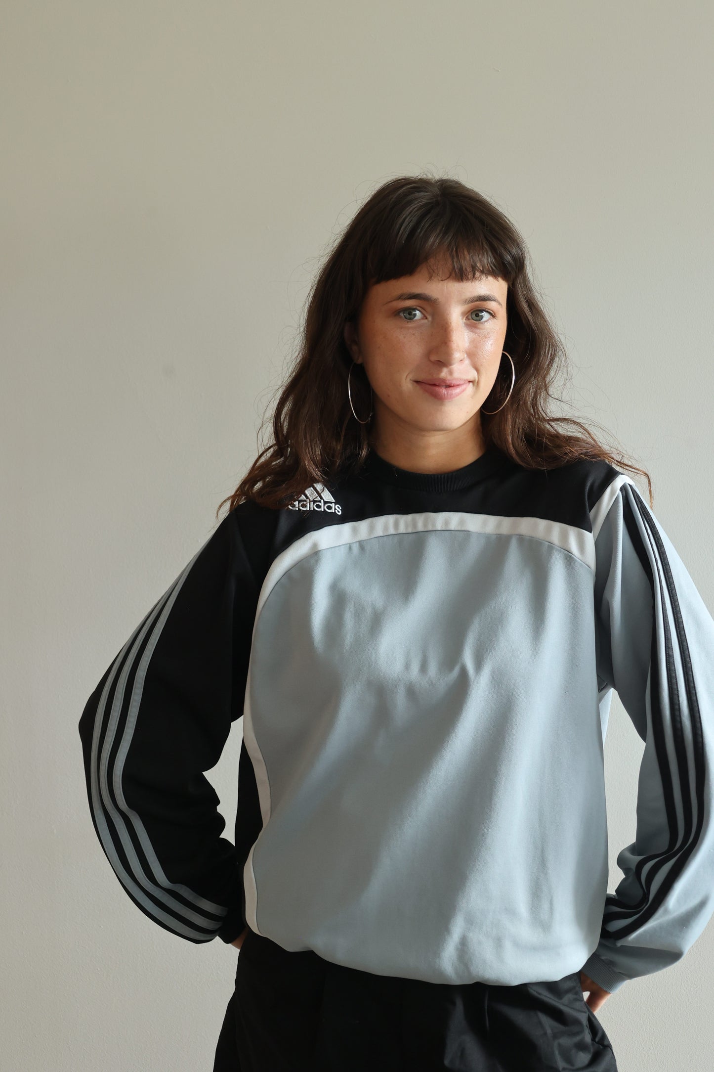 Teal Blue Adidas sweatshirt