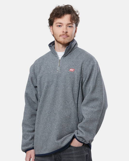 Nike Grey 1/4 zip Fleece