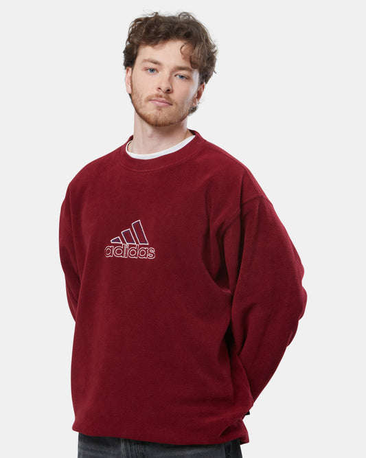 Adidas Burgundy Spell Out Fleece