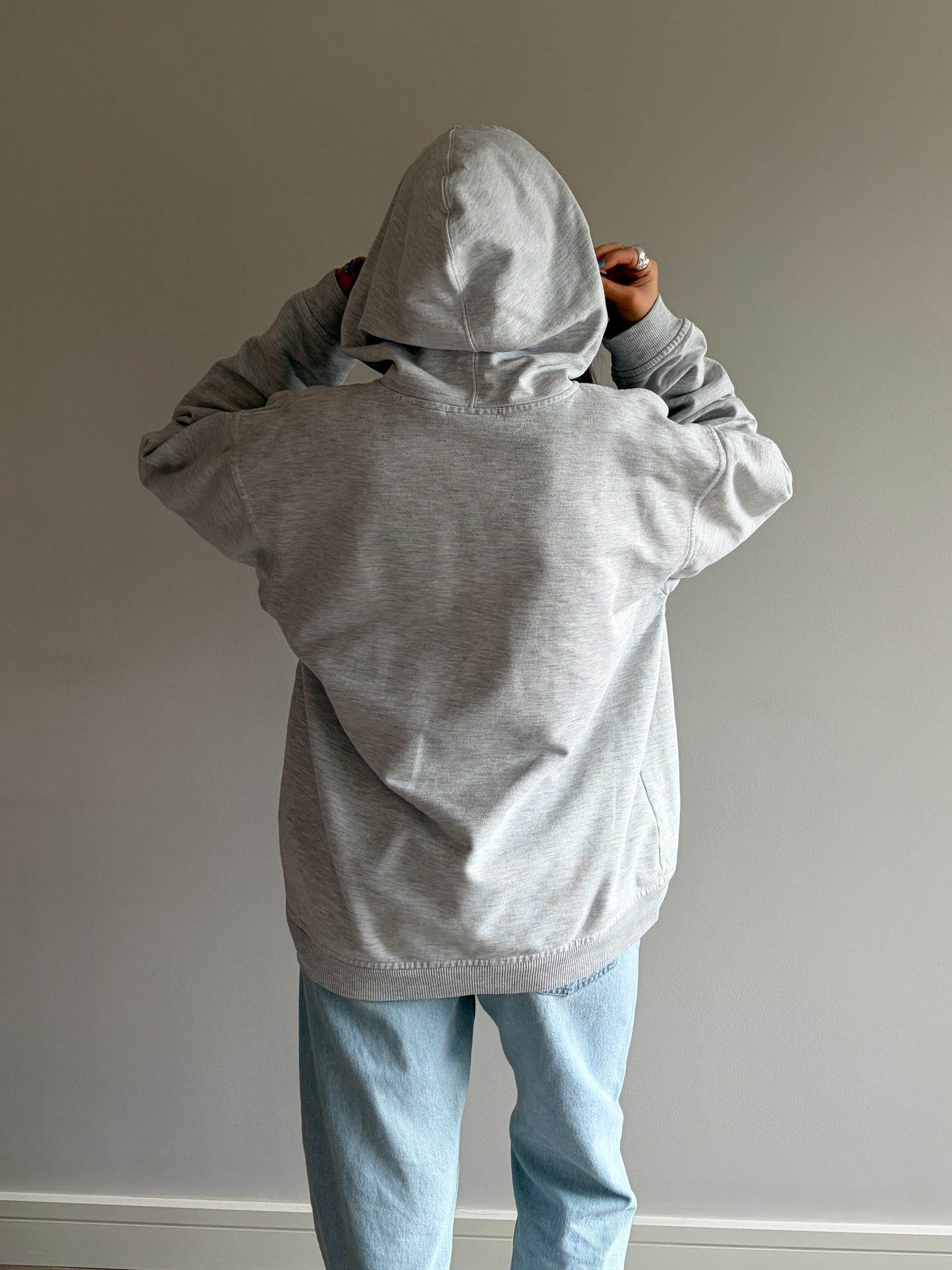 Vintage Grey Reebok Hoodie