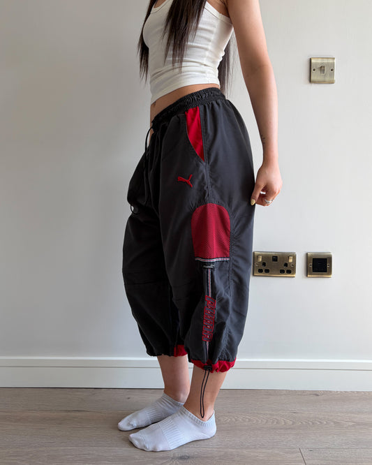 Vintage Puma Charcoal / Red Capris