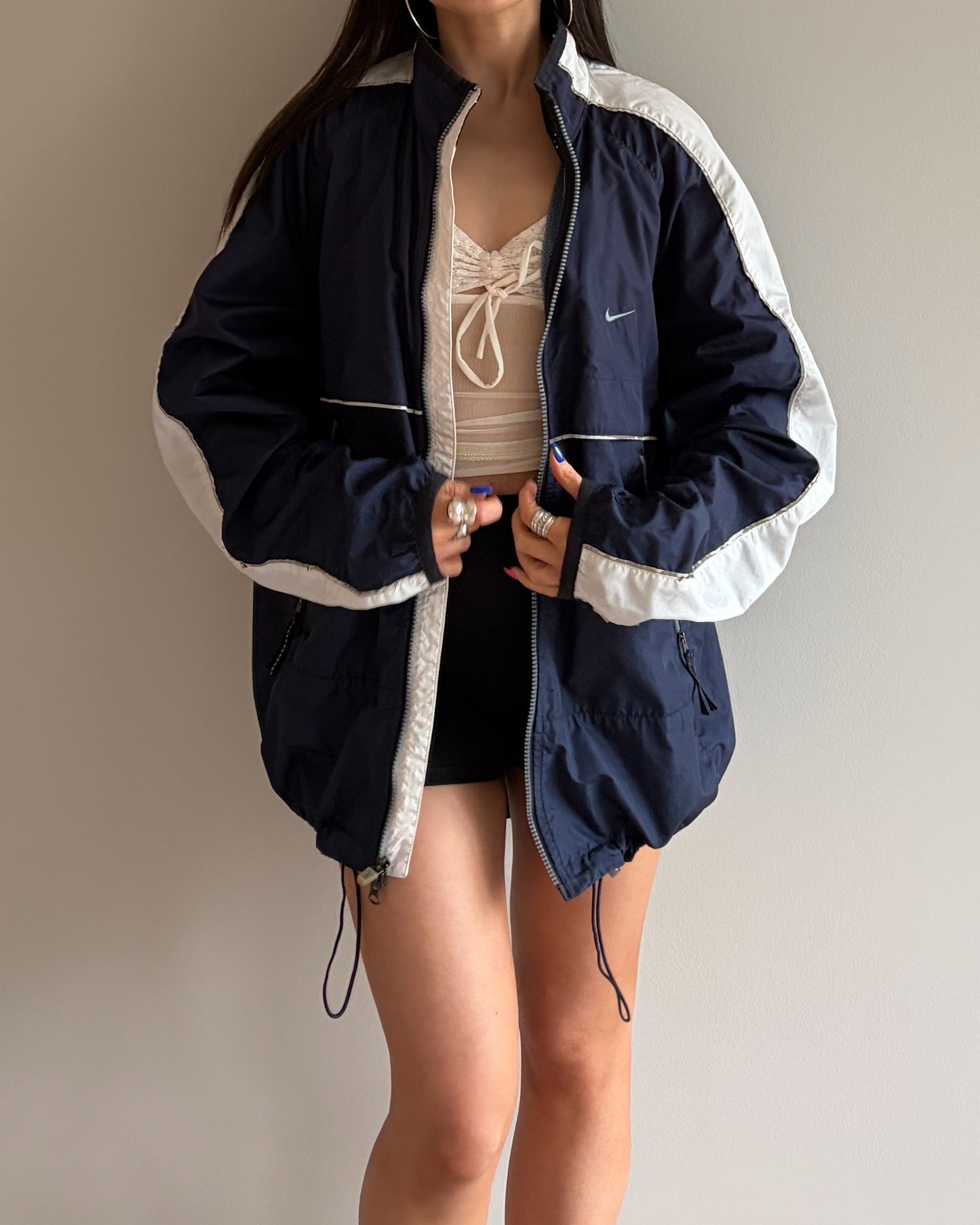 Vintage Navy Nike Track Jacket