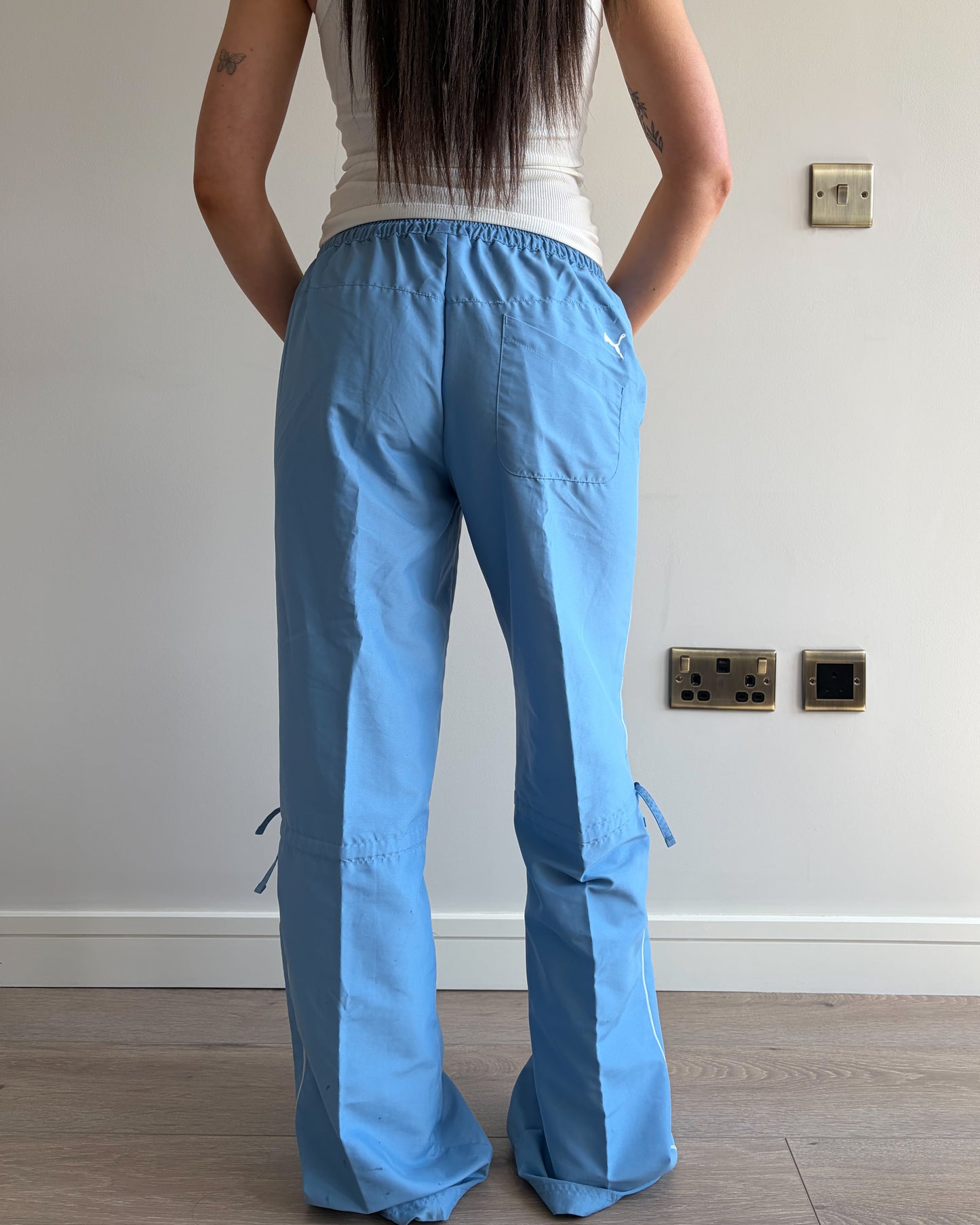 Vintage Baby Blue Puma Track Pants