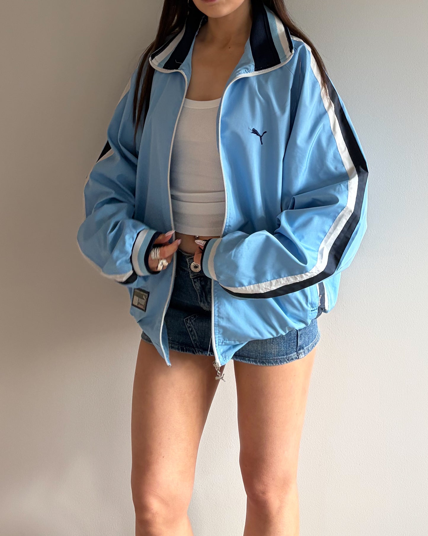 Vintage Puma Blue Track Jacket
