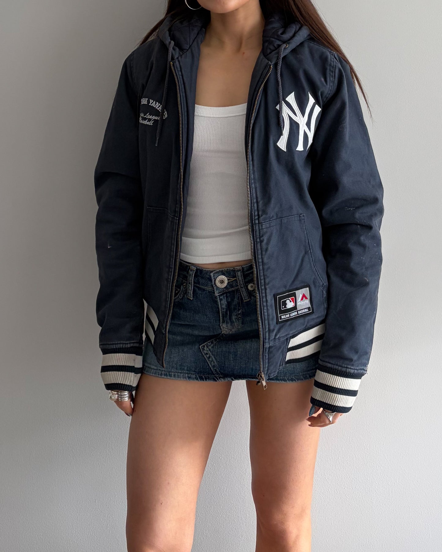Yankees Navy Denim Jacket