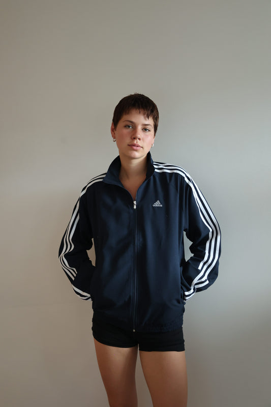 Adidas navy track jacket