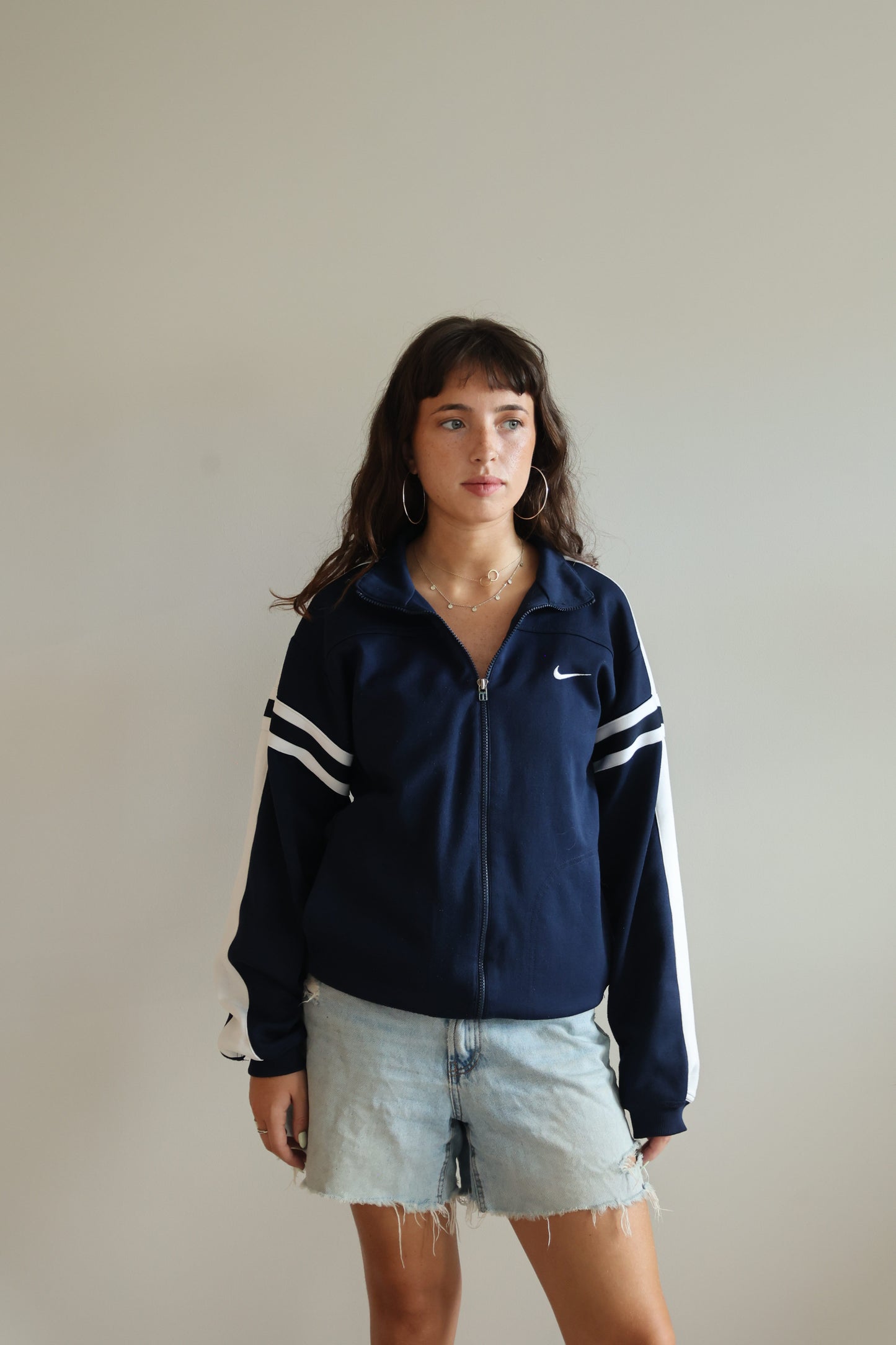 Nike navy zip up Sweatshirt