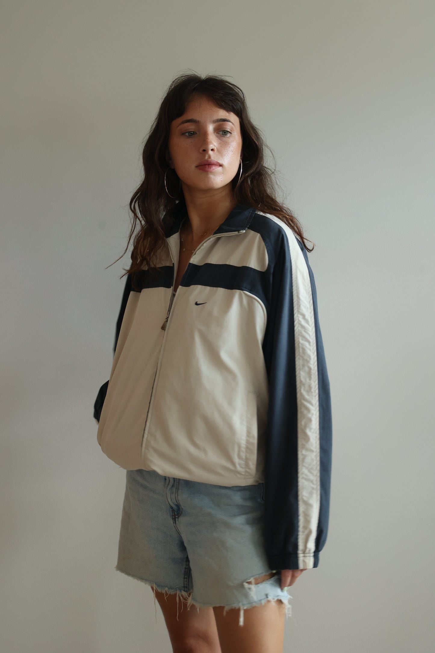 Nike Beige and navy Jacket