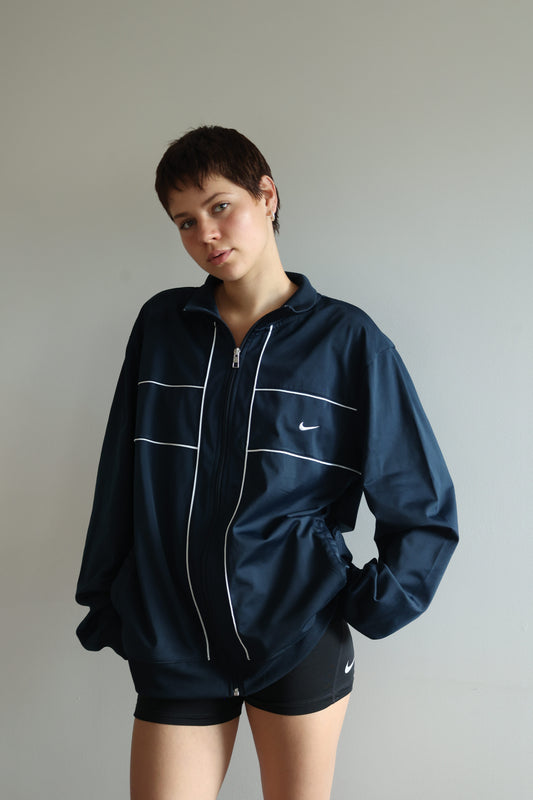 Nike navy track top