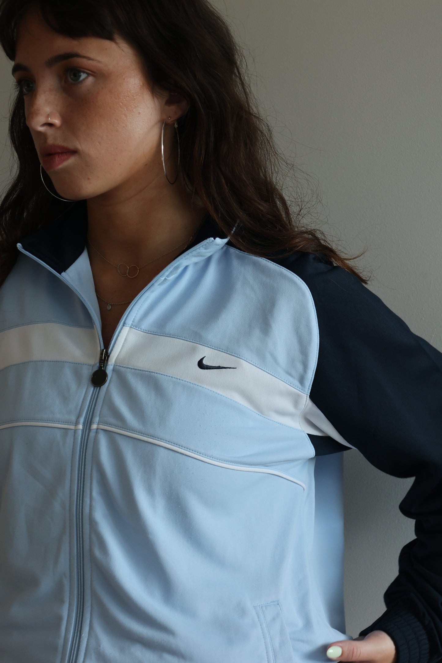 Nike baby blue Track Top