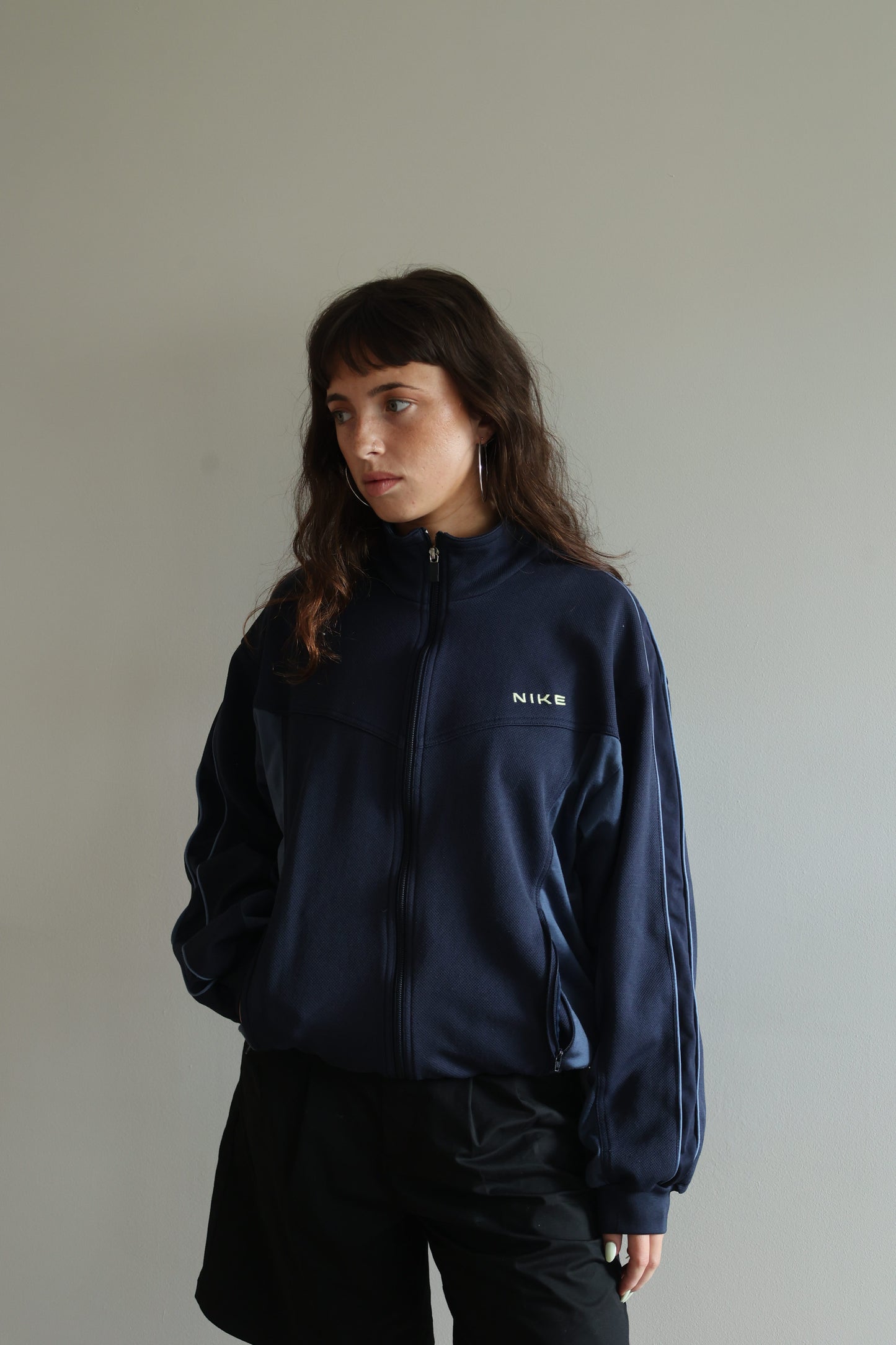Nike navy zip up Sweatshirt