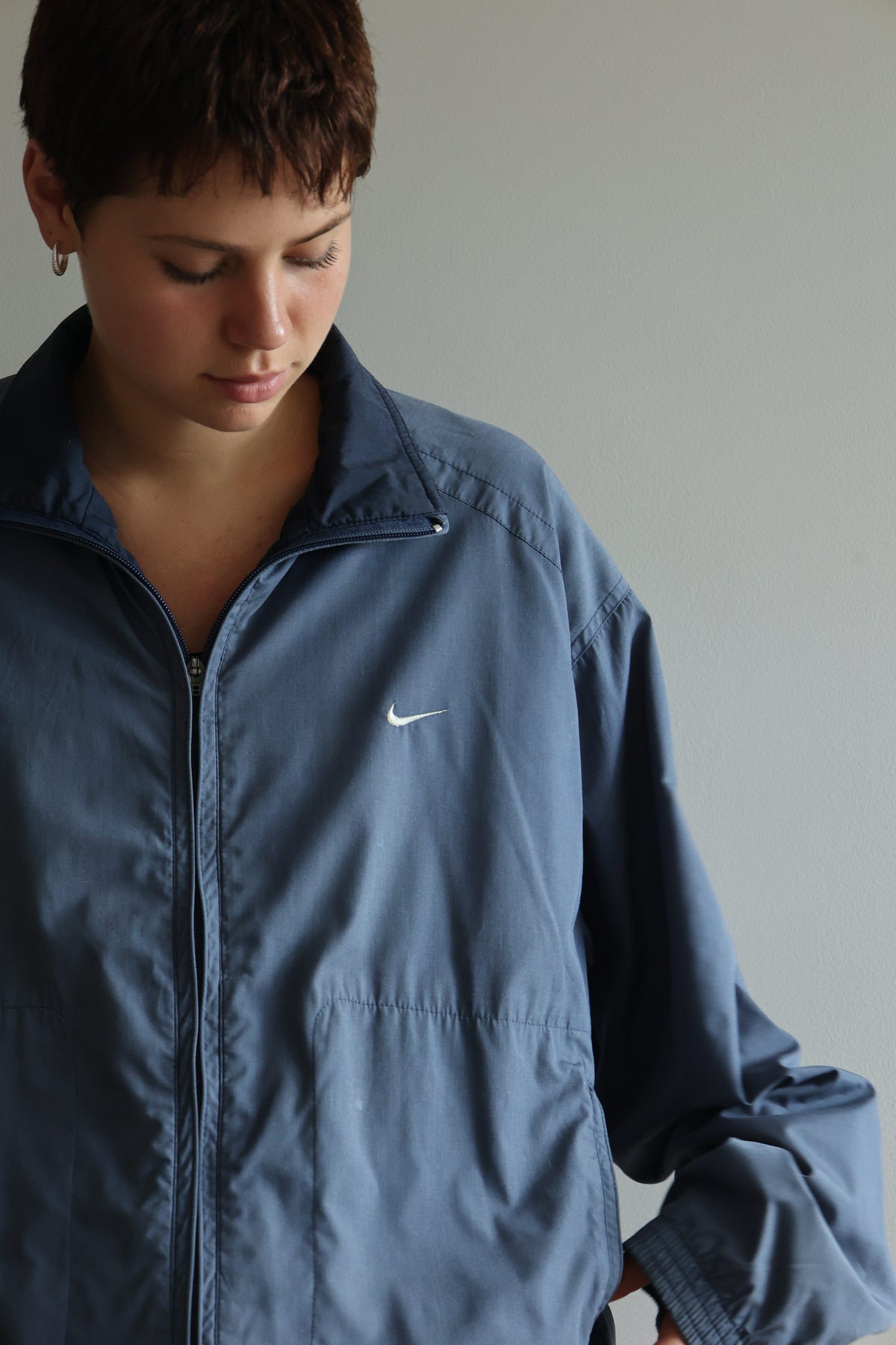Nike light grey Track Jacket