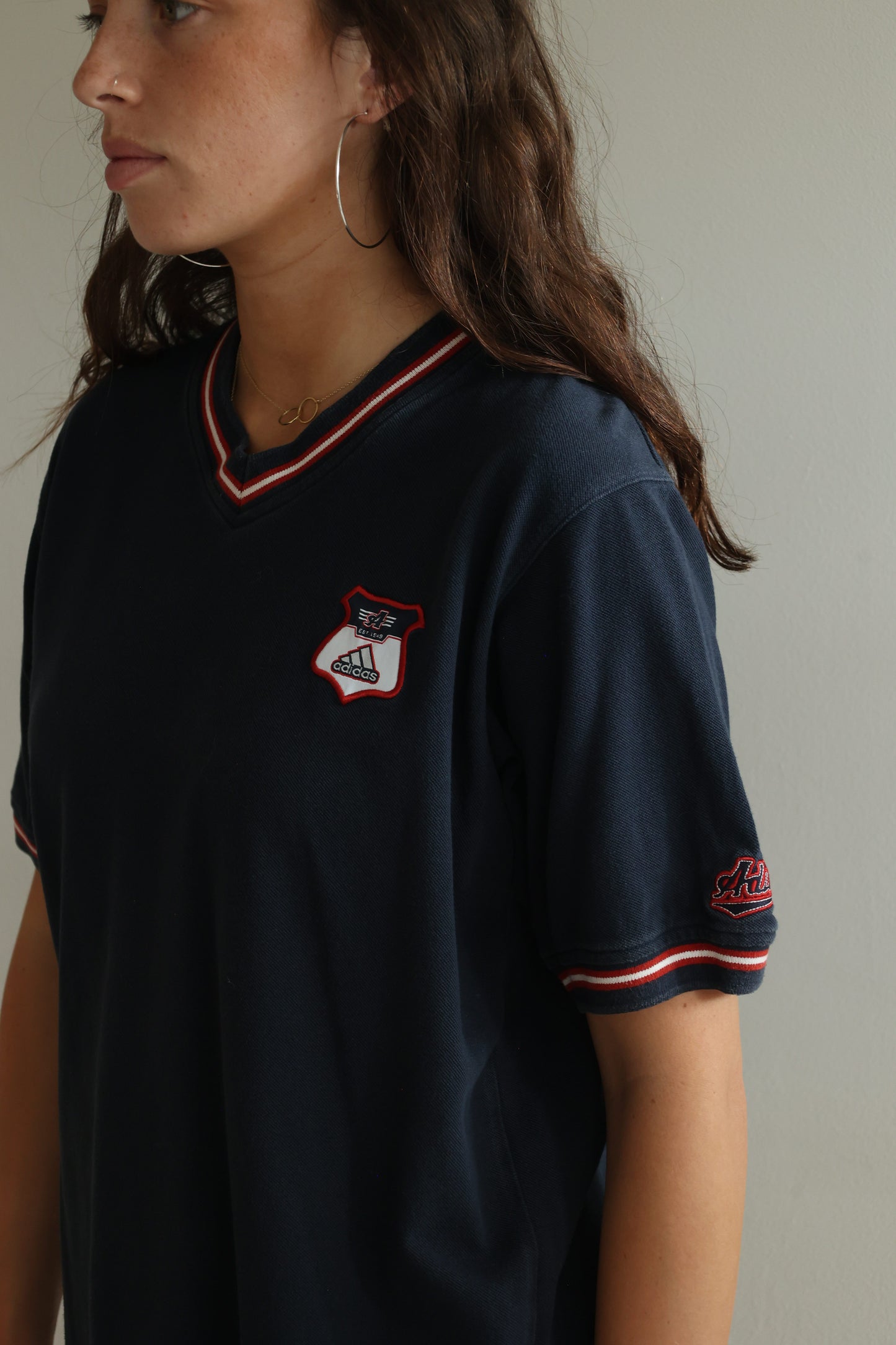Adidas V neck Tee