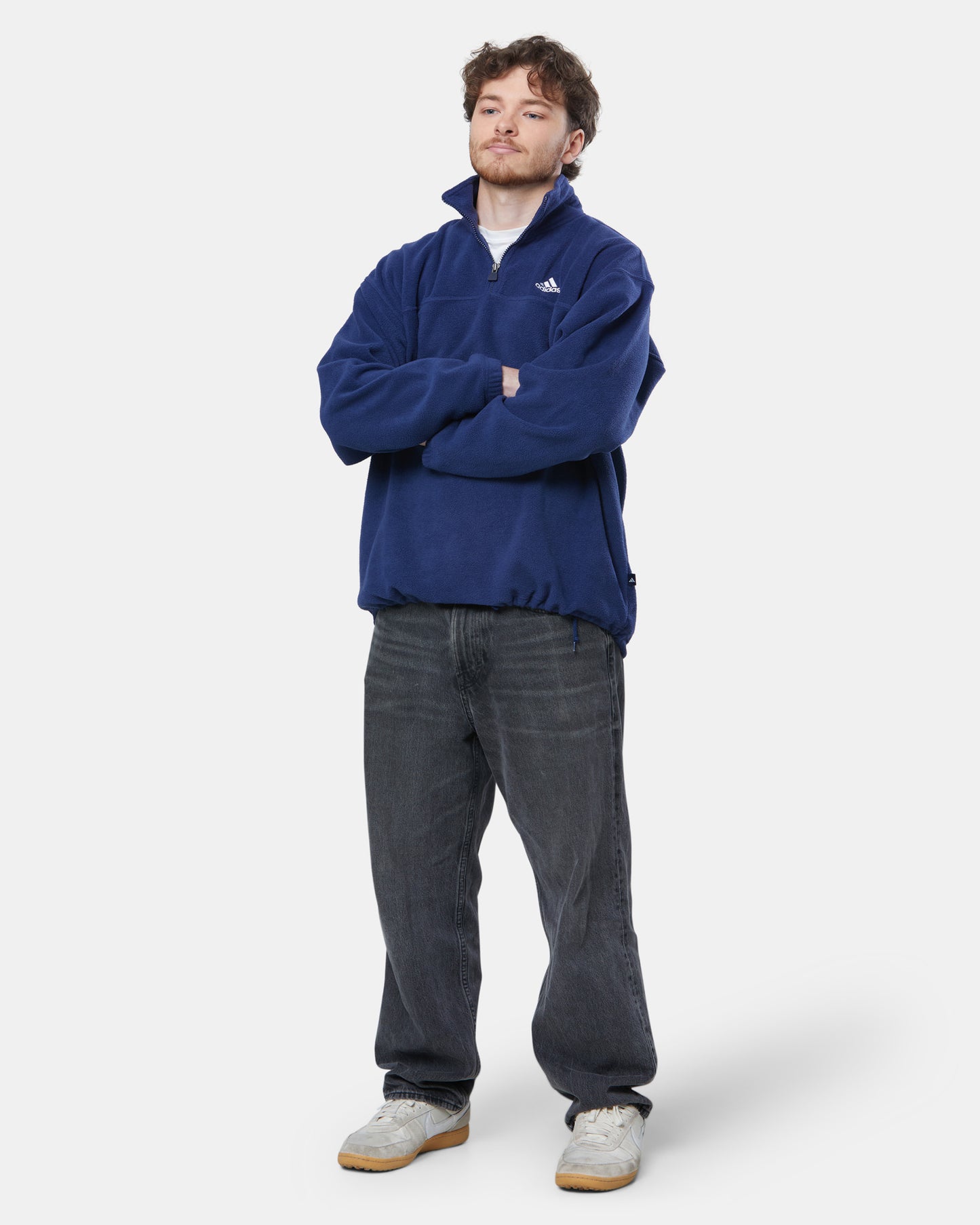 Adidas Navy 1/4 Zip Fleece