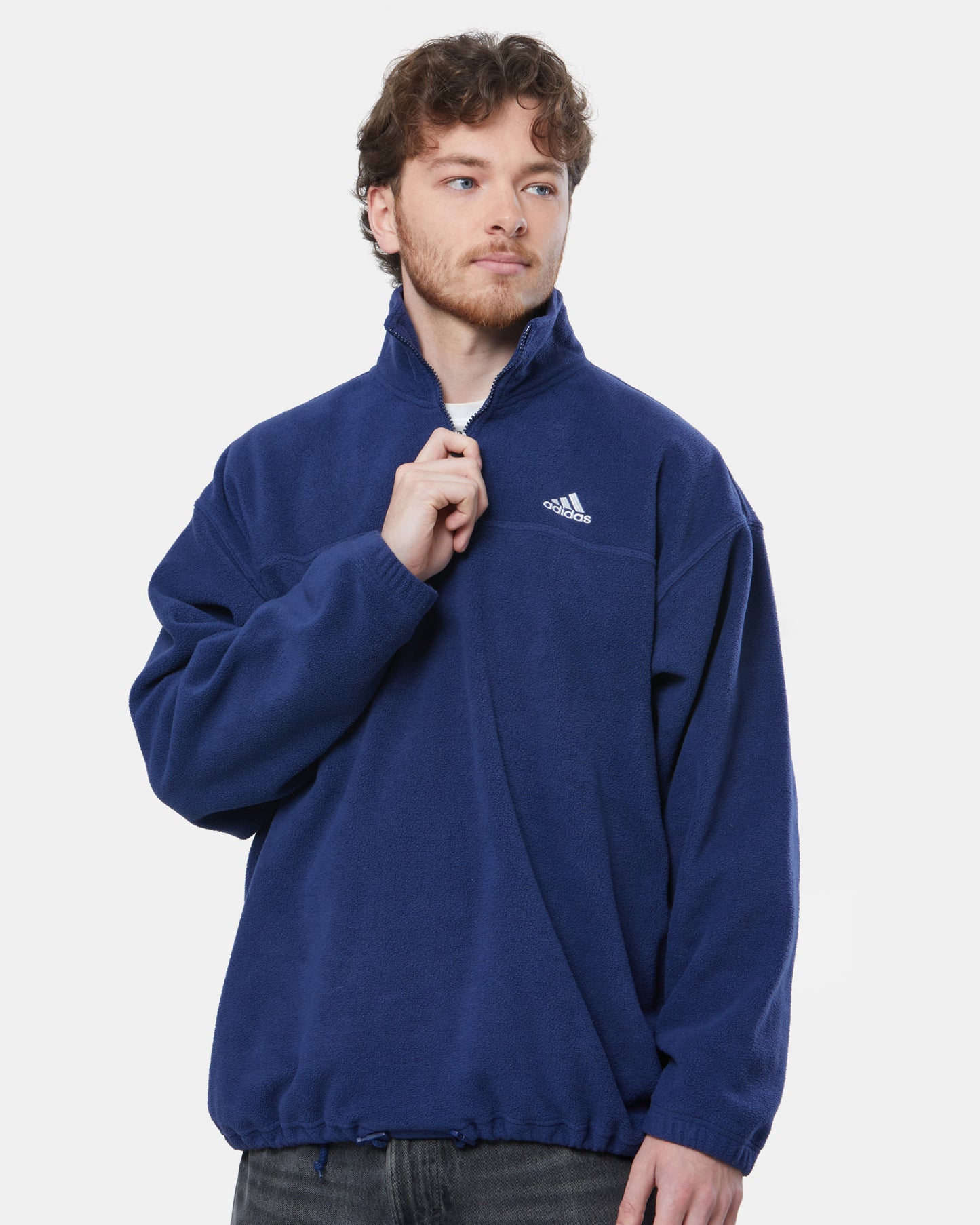 Adidas Navy 1/4 Zip Fleece