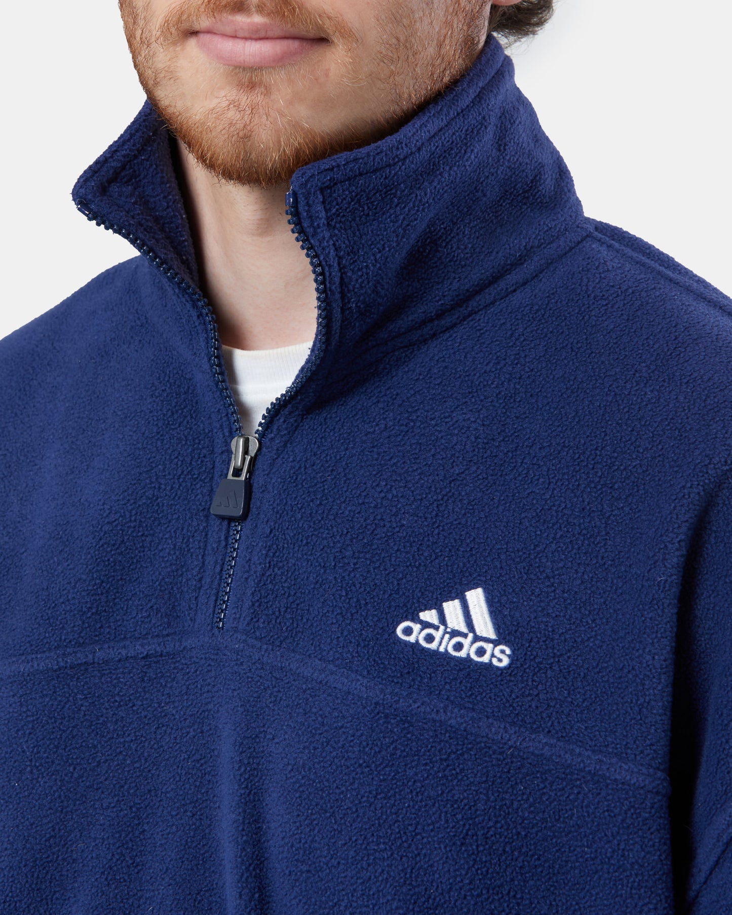Adidas Navy 1/4 Zip Fleece