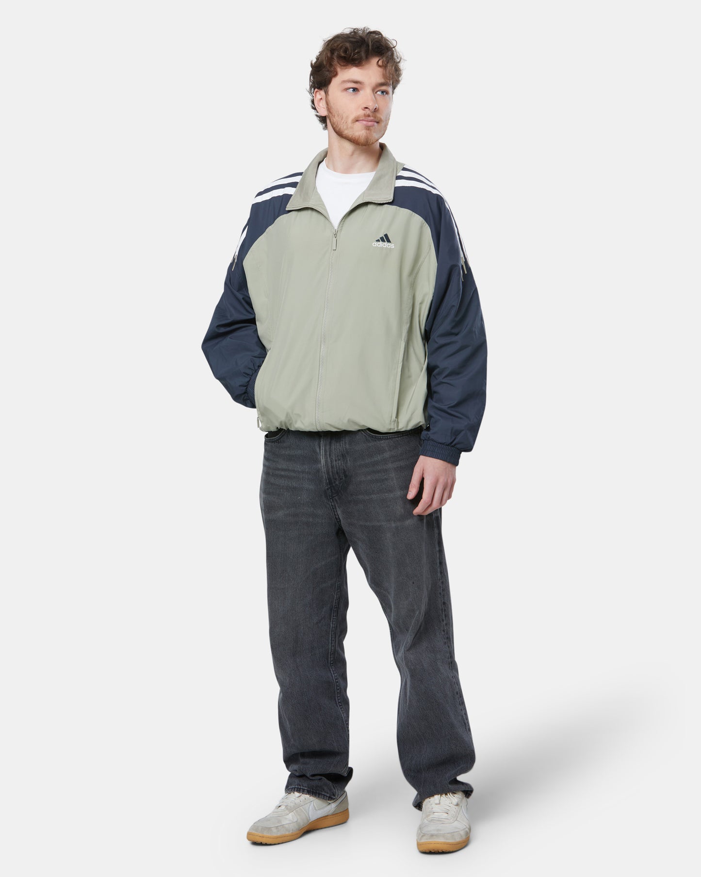 Adidas Beige and Navy Jacket