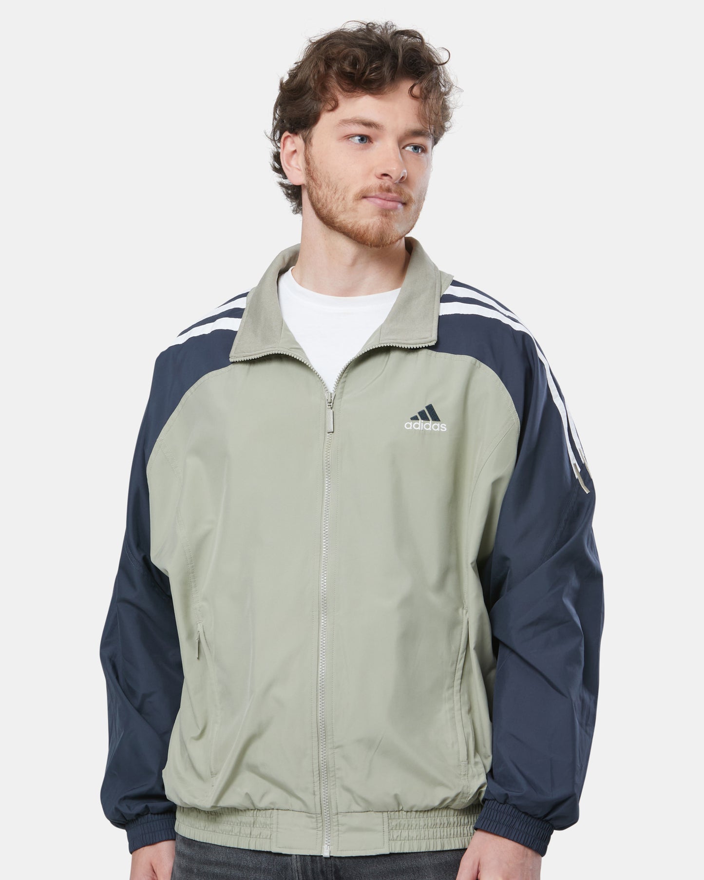Adidas Beige and Navy Jacket