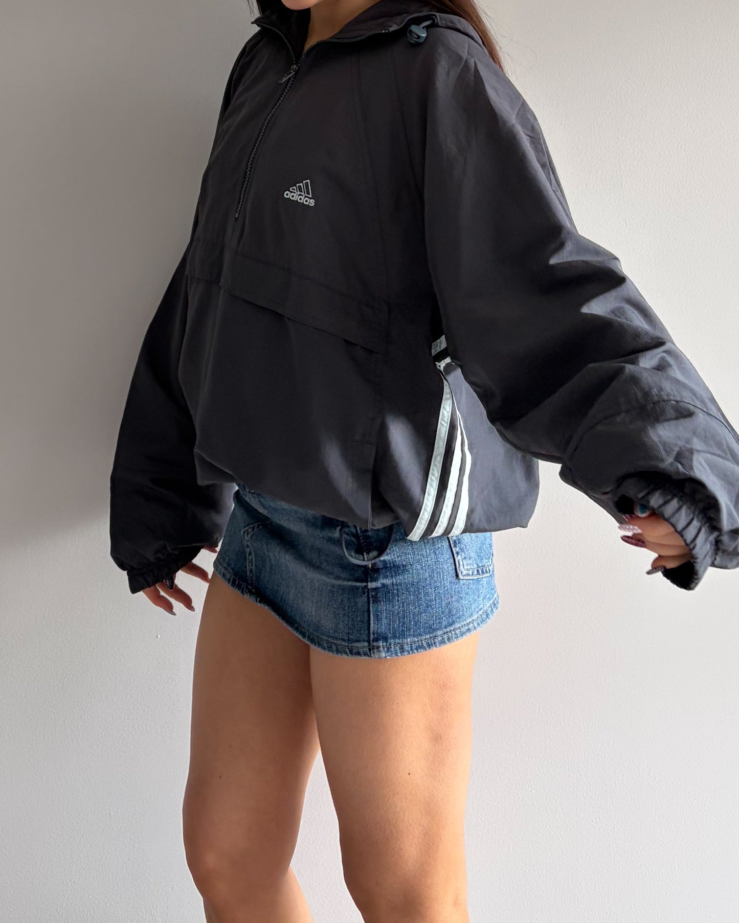 Vintage Adidas Charcoal Track Jacket