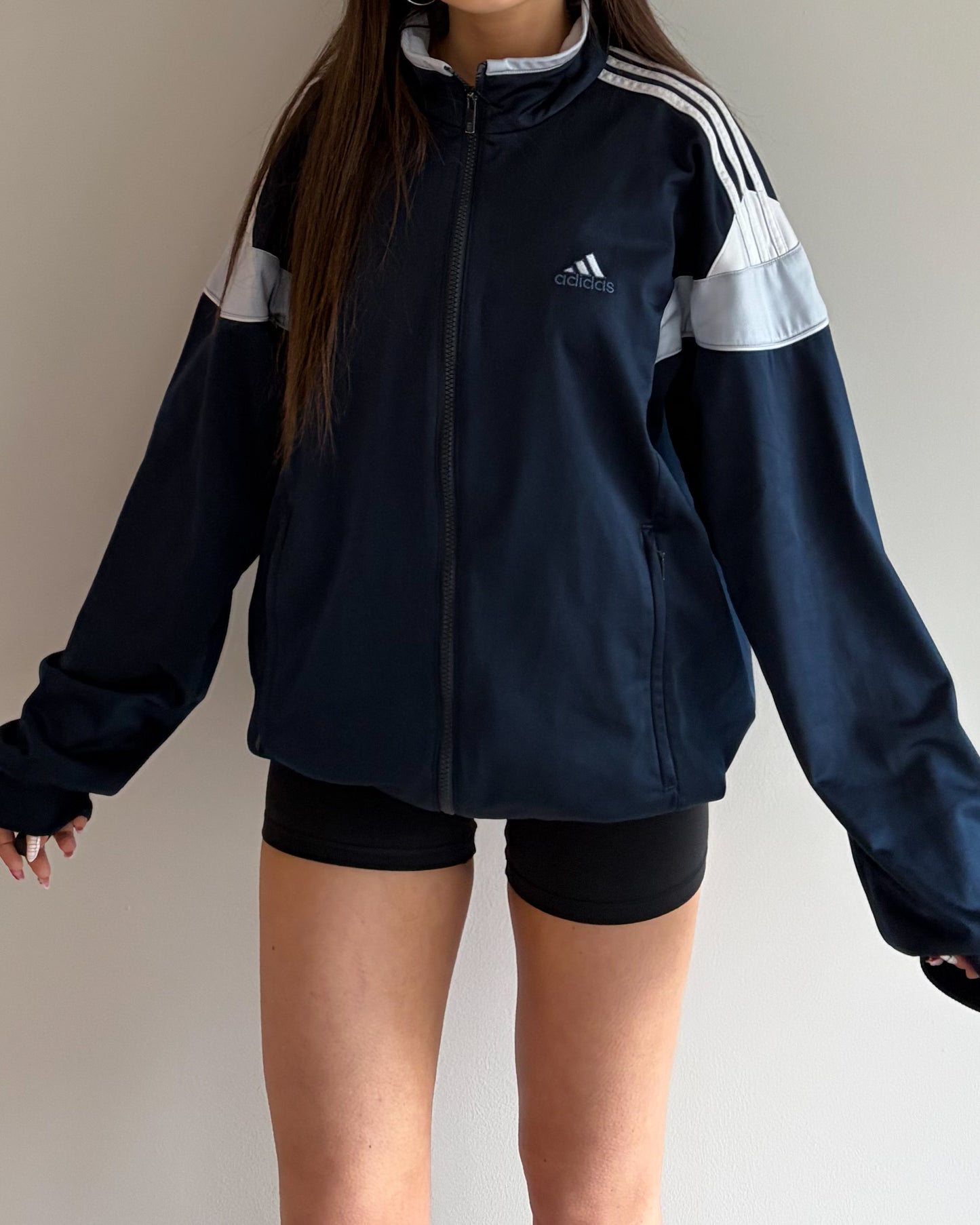 Vintage Adidas Navy / Blue Track Top