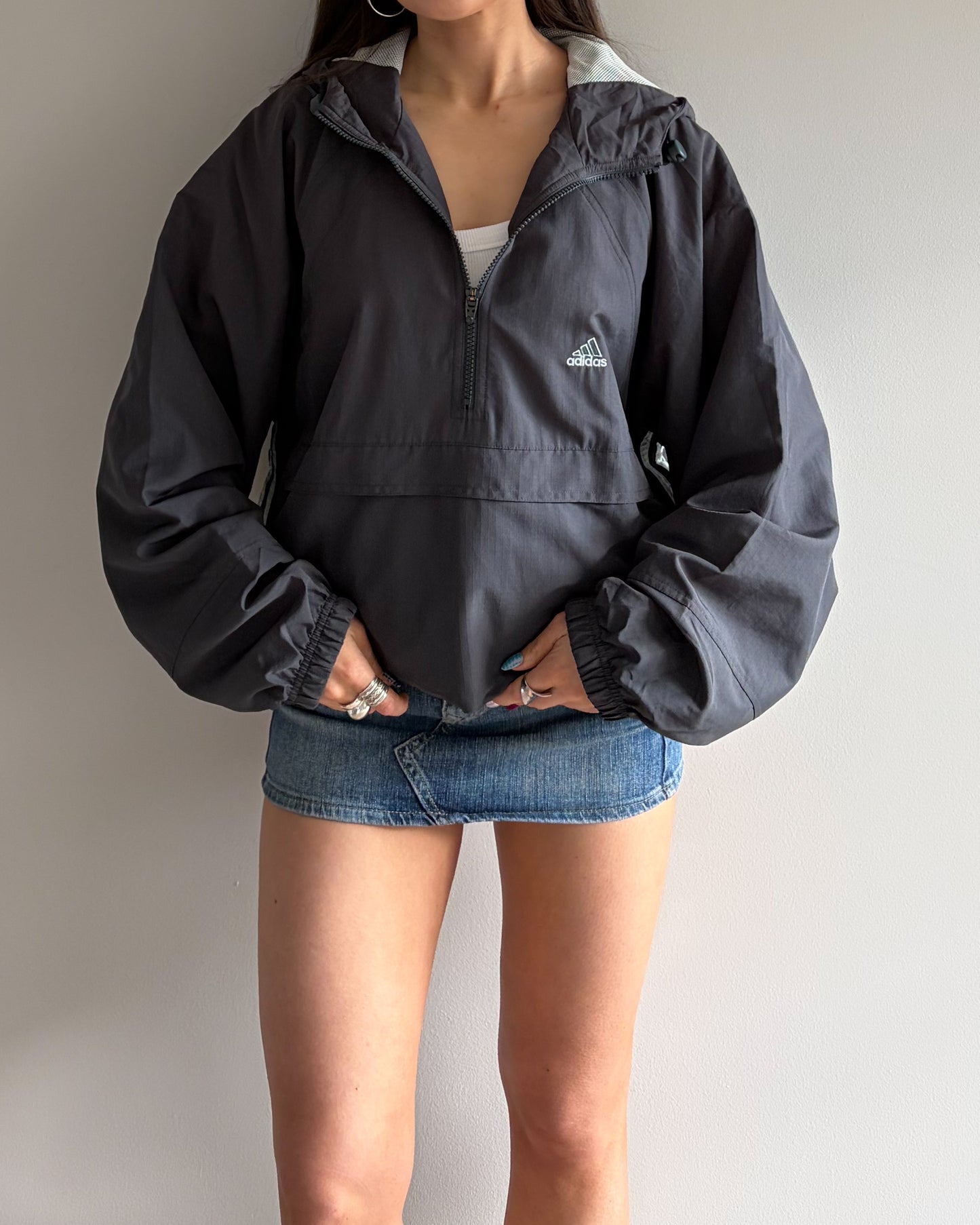 Vintage Adidas Charcoal Track Jacket